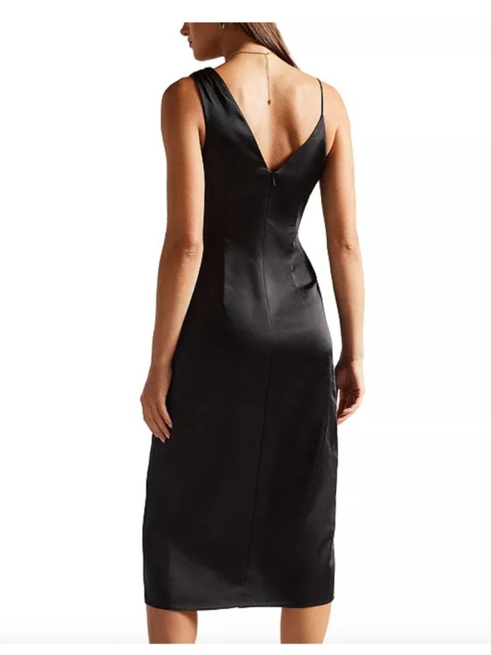 Ted Baker Odellia Asymmetric Waist Slip Dress NWT - Size 2 - Picture 7 of 7